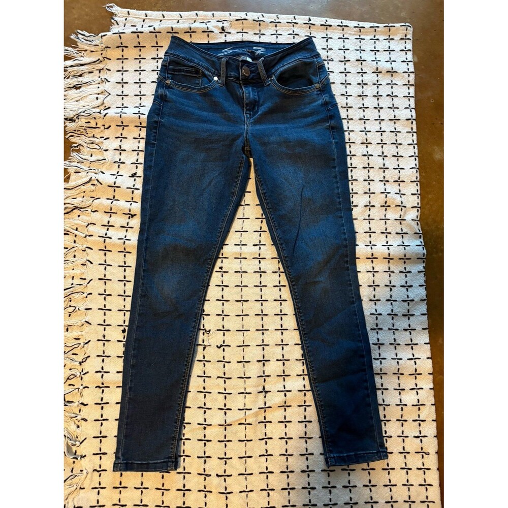 Seven7 Skinny Jeans Dark Wash Denim Blue Size 4